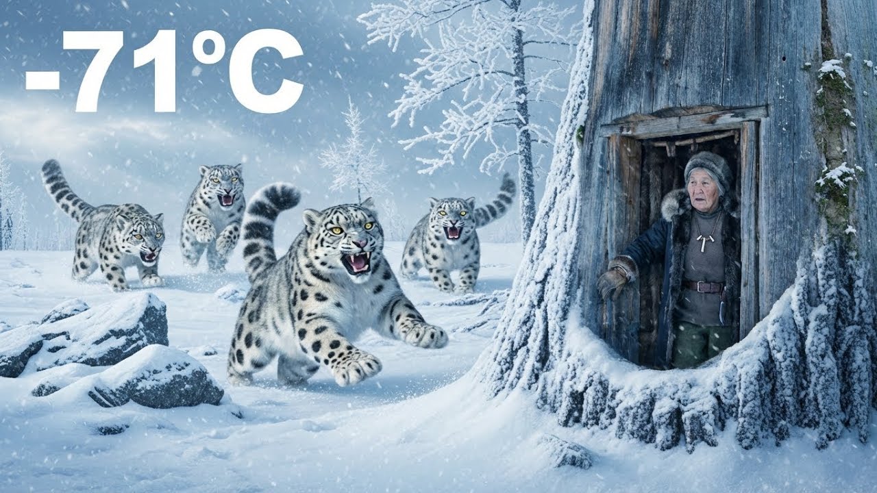 80-Year-Old Widow Lives Inside a Tree — Escapes a Pack of Siberian Snow Leopards | Yakutia Survival
