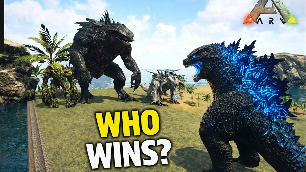 GODZILLA VS ARK CREATURES | ARK SURVIVAL EVOLVED