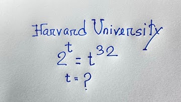 Only 10% Students Solve this exponential math olympiad question | 2^t =t^32 |