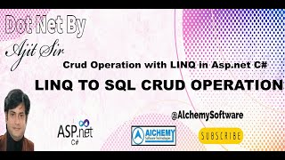 Crud Operation with LINQ in Asp.net C# | LINQ TO SQL CRUD OPERATION