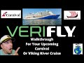 Verifly walkthrough for your upcoming carnival cruise or viking river cruise  how to setup verifly