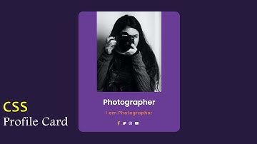 Design a Modern Profile Card with HTML & CSS