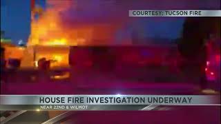 Massive house fire on Tucson's eastside under investigation