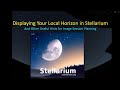 Displaying Your Local Horizon in Stellarium -- A Simplified Approach