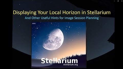 Displaying Your Local Horizon in Stellarium -- A Simplified Approach