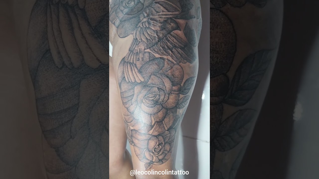 tatuagem floral tatuagem Feminina Tattoo de passarinho