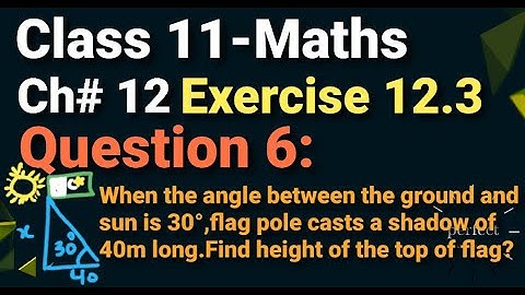 Exercise 12.3 class 11 maths Question 6 Chapter 12 in Urdu and Hindi||12.3 exercise math class 11
