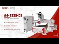 A4-1325-C8 ATC CNC 9KW Spindle ISO30 Automatic Disc Tool Changer Wood ATC CNC Router Machine