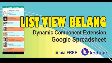 Membuat LISTVIEW BELANG/warna warni dengan Kodular + Google Spreadsheet