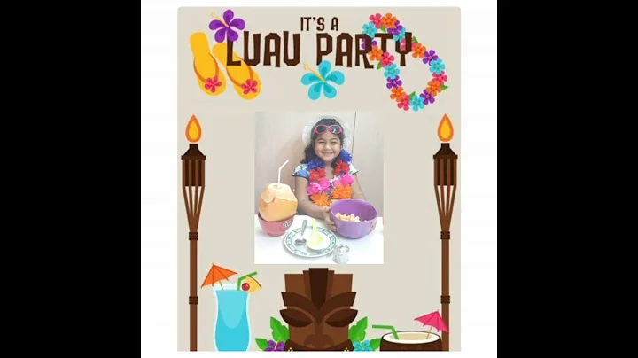 Enjoying Online Luau Party with my friends - Delisha D'souza #shorts  #luau #onlineparty #friends