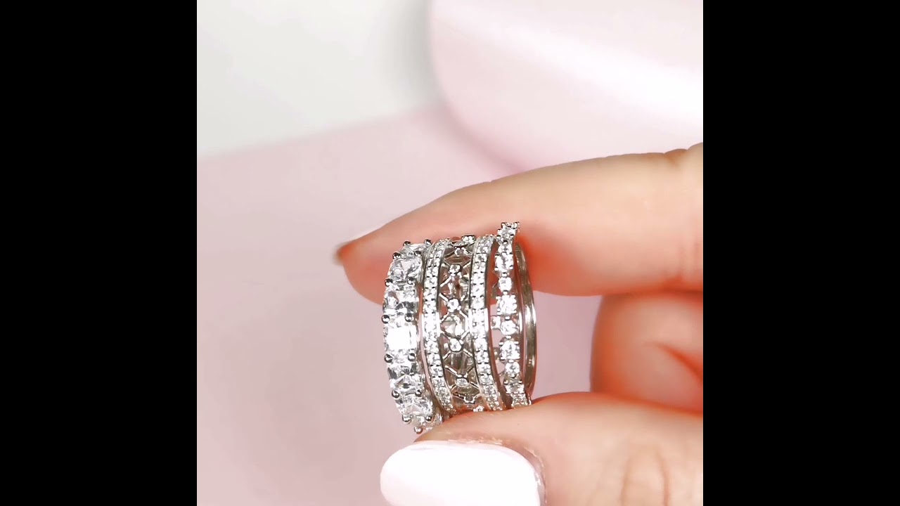 Stacking Rings by BOODOO &CO. finest simulated diamonds!