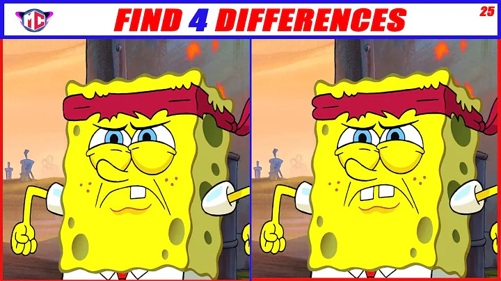 Spot The Difference #14 Spongebob Squarepants | Photo Puzzle Brain Games for Kids | 2020 New Games