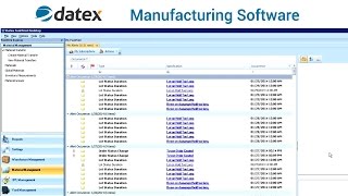 Datex Manufacturing Software screenshot 4