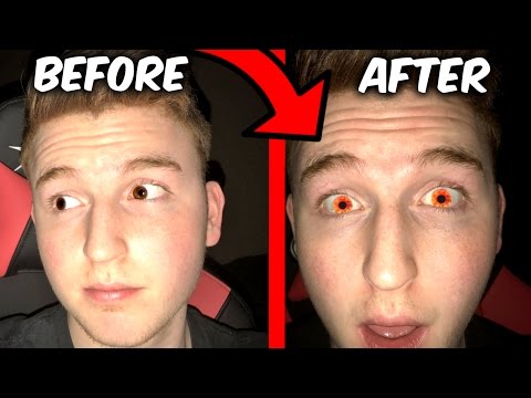 MAKE YOUR EYE COLOR ORANGE FOR 5 MINUTES TRICK! (Wtf It Actually Works)