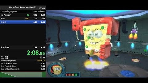 BfBB Powerless Cheat% in 3:49 (2nd Place)