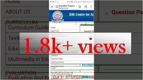 Davcae.net.in | Sample Paper class VIII | CLASS 8. DAV.