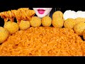 ASMR CHEESY CARBO FIRE NOODLE, CHEESE BALL 까르보불닭 뿌링클 치즈볼 먹방 EATING SOUNDS MUKBANG