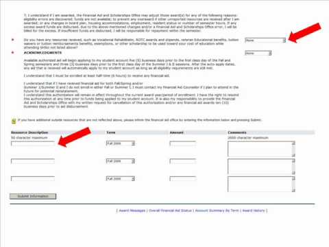 how to accept financial aid award youtube financial aid award letter