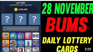 Bums Lottery Cards Today 28 November Bums Daily Lottery Cards Bums Combo Cards Today Bumslottery