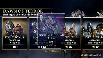 Event boost relic pulls /dawn of titans