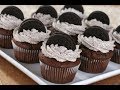 Perfectos Cupcakes De Chocolate con Crema Oreo.