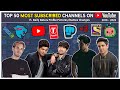 Top 50  most subscribed youtube channels every day 2010  2022