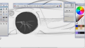 Speed Art - Porsche Cayman RS in SketchBook Pro