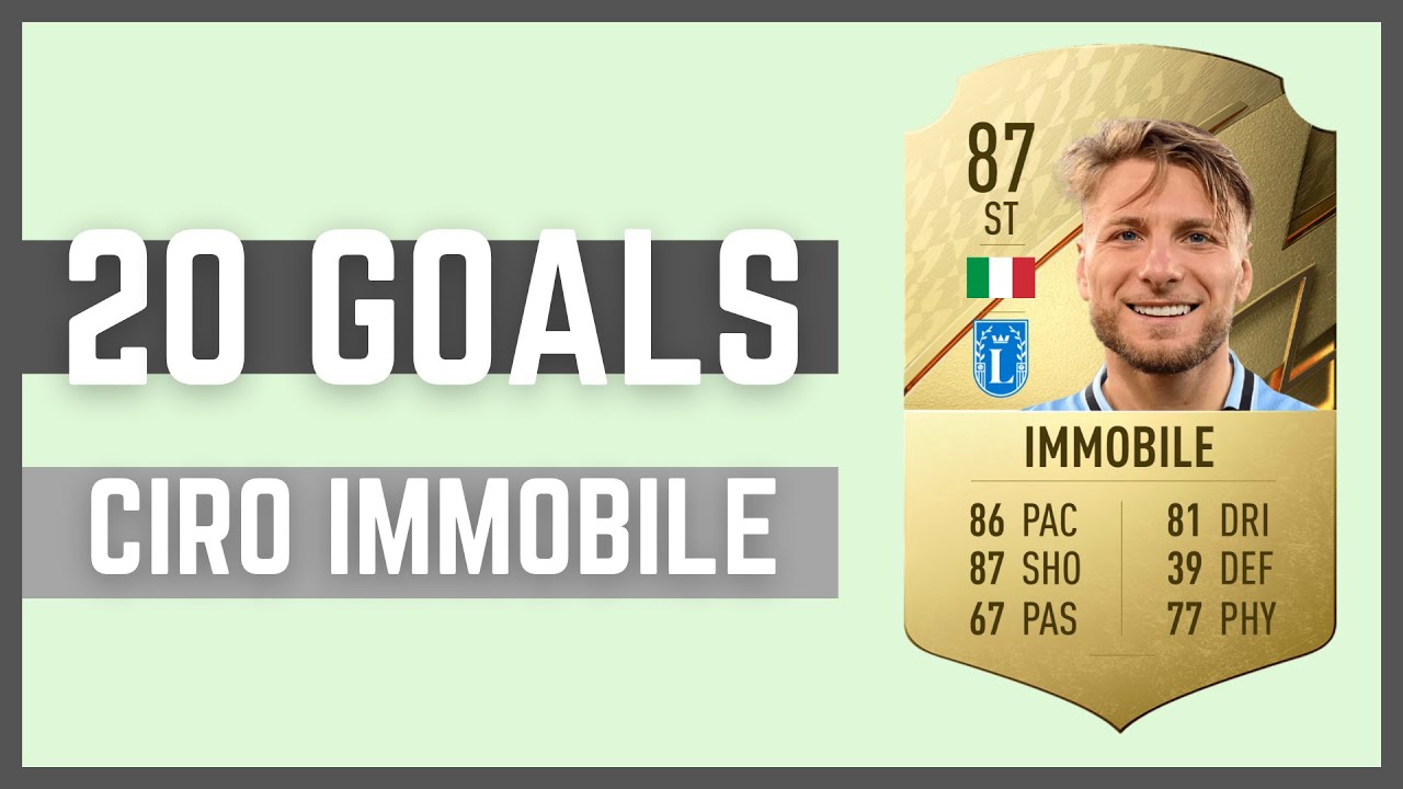 FIFA 22 CIRO IMMOBILE 87 | 20 GOALS | FIFA 22 Ultimate Team
