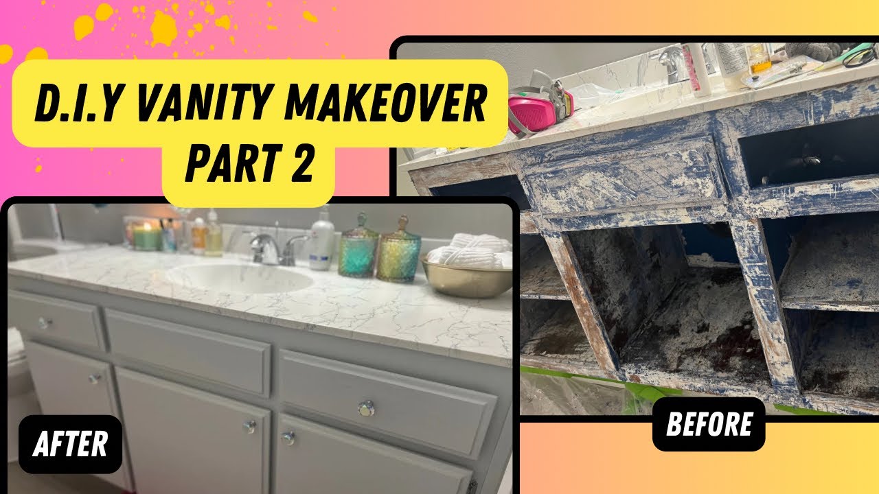 Vanity Lessons DIY Vanity Makeover | Lessons Learned pt.2 - YouTube