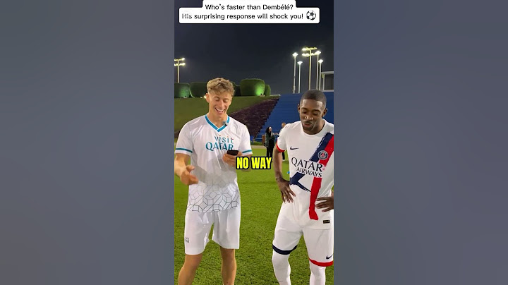 Who’s faster than Dembélé? His surprising response will shock you! ⚽💨 #shorts
