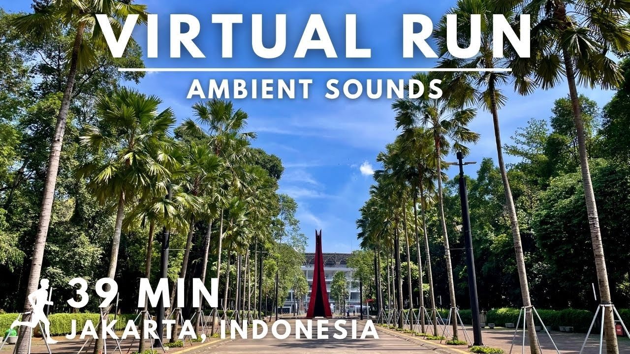 Virtual Running Video For Treadmill With Ambient Sounds in 