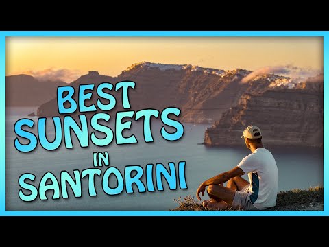 Video: The Best Sunset Viewing Spots sa Santorini