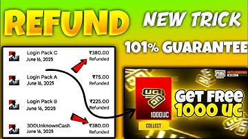 Trick 101% UC REFUND | How To Refund Uc In Bgmi | Google play Refund Trick | Bgmi Uc Refund Trick