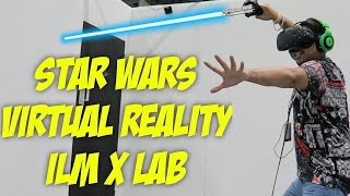 I'm holding a lightsaber! Star Wars Celebration | ILM X Lab