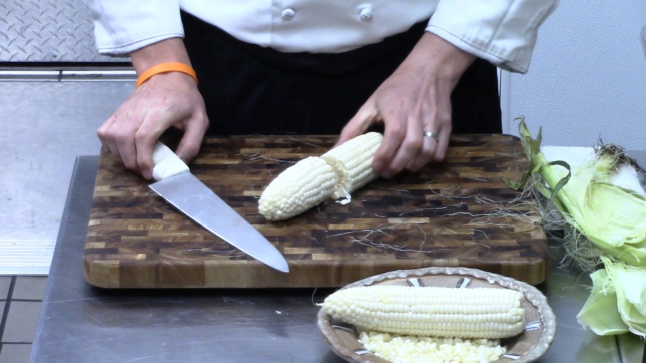 Knife Skills Series Cutting Corn