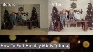 How To Edit Holiday Christmas Mini Sessions Photos In Photoshop Tutorial screenshot 3