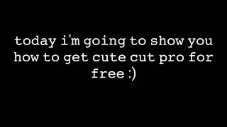 Cute Cut Pro for FREE (2020/Android)
