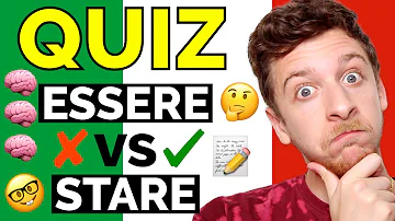 Quando usare il verbo ESSERE vs STARE | Imparare l'Italiano (SUB ITA)