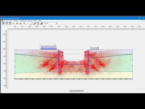 Plaxis 2D 8.2 - Lesson 4: Dry Excavation Using a Tie Back Wall