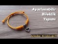 Ayarlanabilir Bileklik Yapımı |Floş İple Bileklik Yapımı 🦋😍 Friendship Bracelets Arkadaş Bilekliği