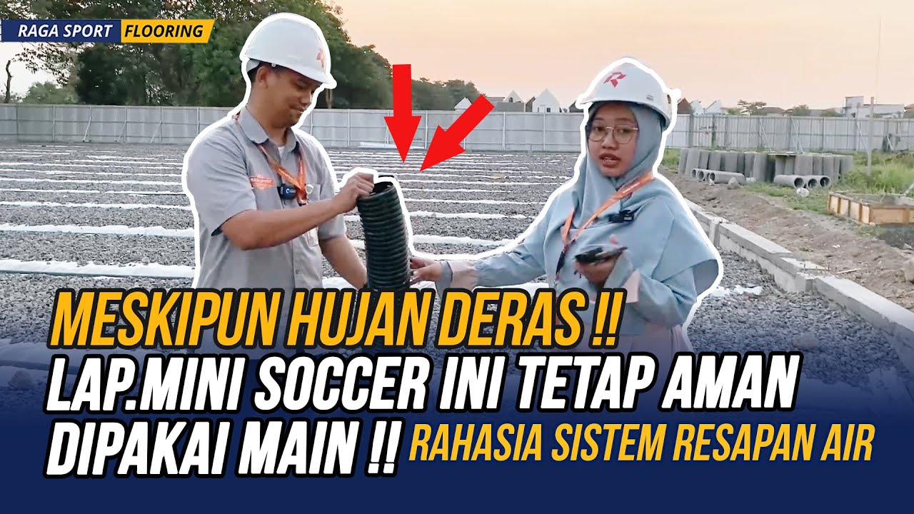 🔴PENTING Inilah Sistem Resapan Air Pembuatan Lapangan Mini Soccer |Spesifikasi Pipa HDPE Coral Split