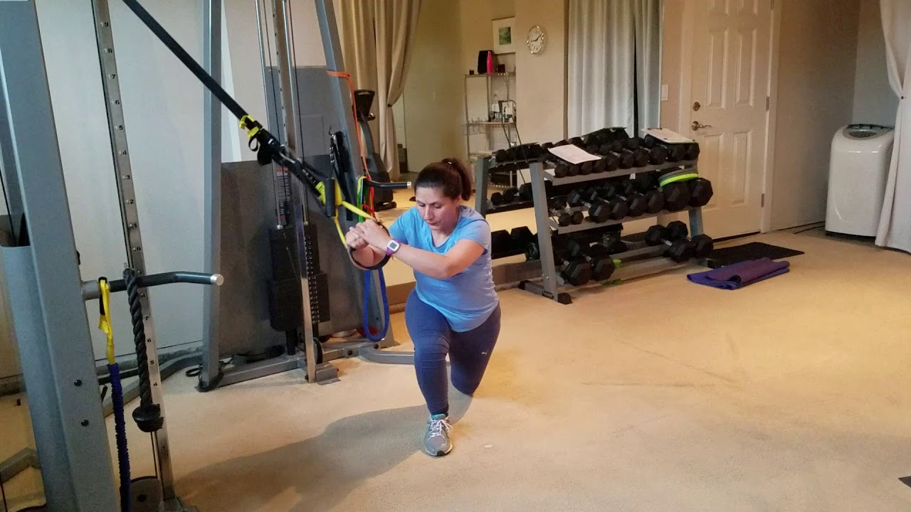 Cross Body Lunge with Overhead Reach and Rotation - YouTube