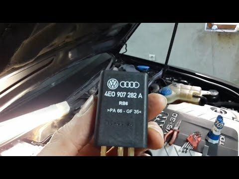 Audi A6 C6 4F Automatic Glow Time Control Module (J179) Location