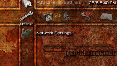 PSP Theme Rusty PSP-Themes.NET