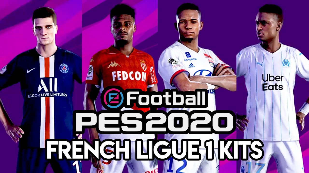 eFootball PES 2020 French Ligue 1 Teams and Kits