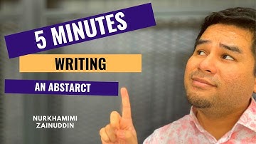 Writing an abstract in 5 minutes