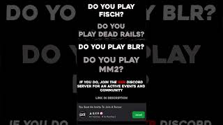 Please Join my Roblox DC server! #roblox #fisch #deadrails #bluelockrivals #mm2roblox #discord