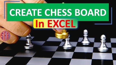 Create a chess board design using condition formatting