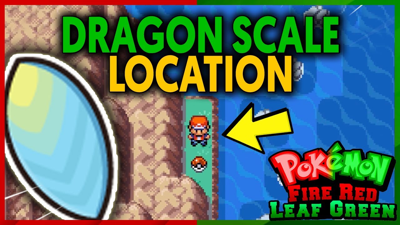 WHERE TO FIND THE DRAGON SCALE ON POKEMON FIRE RED AND LEAF GREEN 