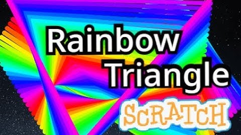 Scratch Tutorial Using Pen Extension To Draw Rainbow Triangles | Scratch Beginner Tutorial